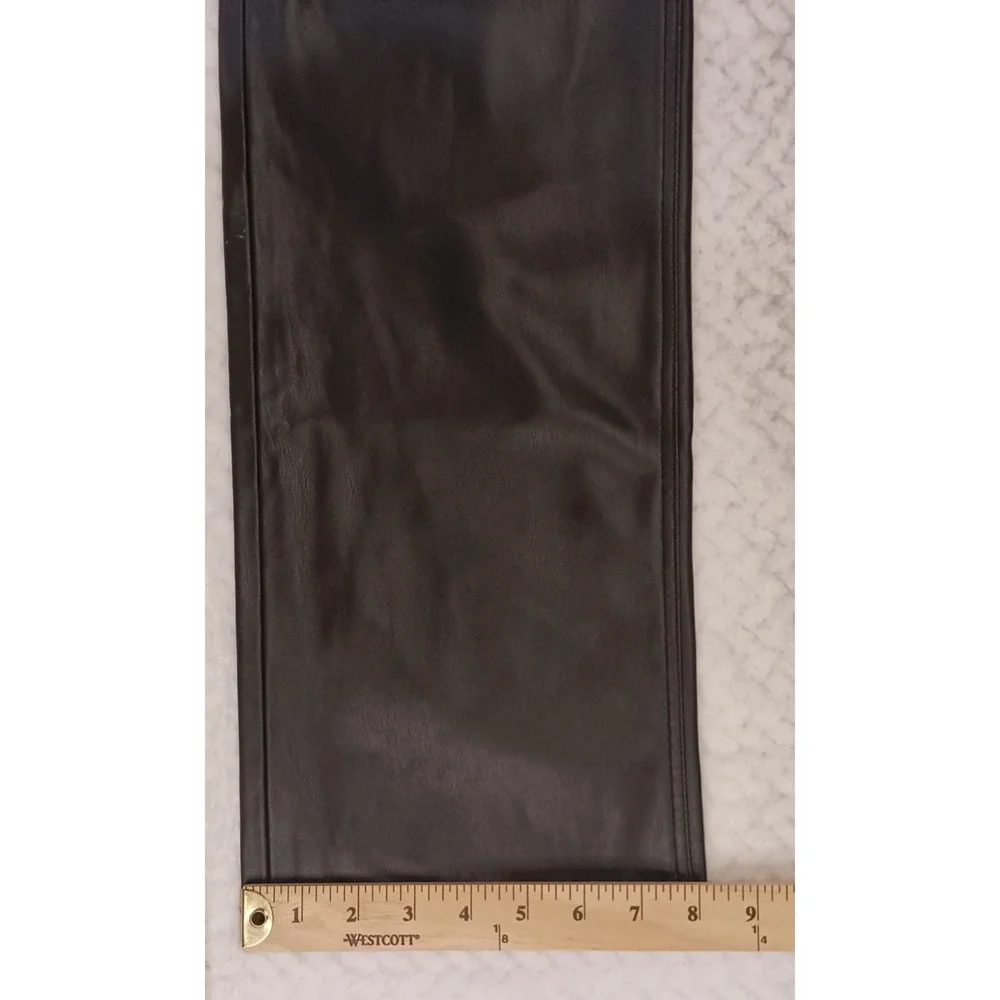 Zara Pants Womens Black Faux Leather Straight Leg EUR‎ 34 US 2 MEX 24 - Picture 14 of 14